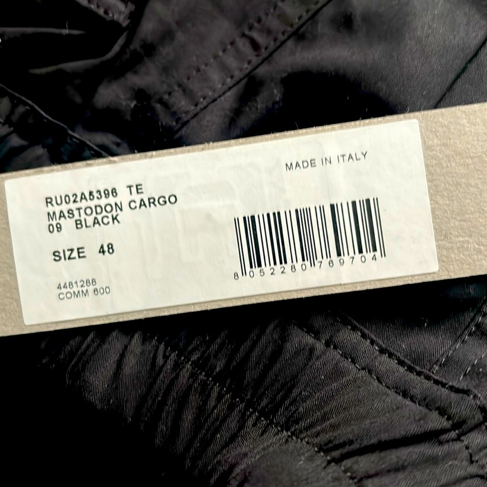 Rick Owens Mastodon cargo pants
